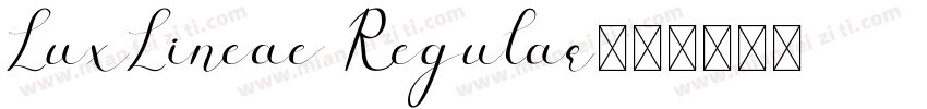 LuxLineae Regular字体转换